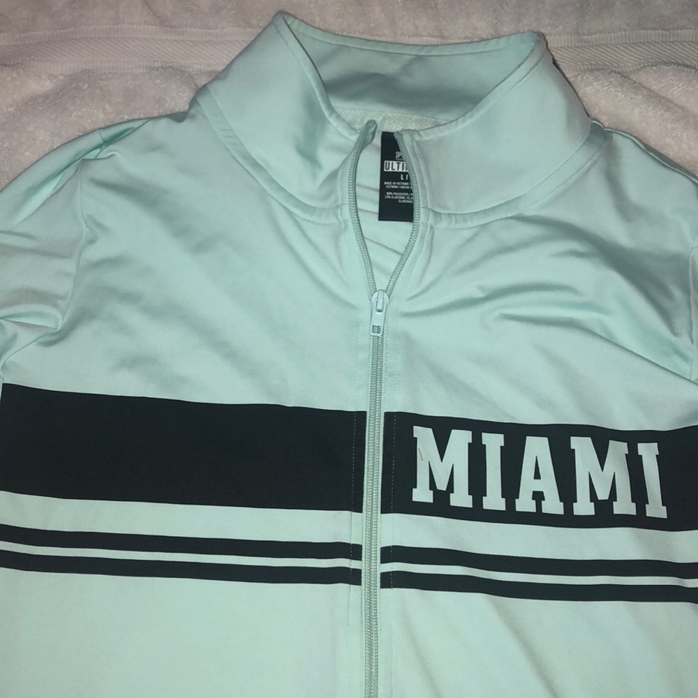 pink victoria secret half zip sweatshirt